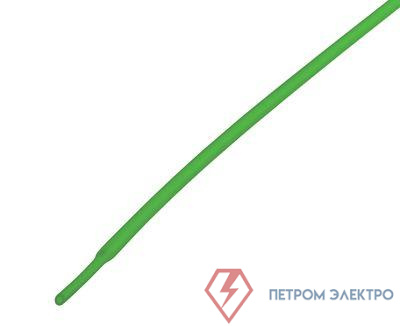 Трубка термоусадочная 1.0/0.5 1м зел. Rexant 20-1003